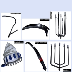 Stainless Steel Multi-functional Accessories, Carbon Landing Net Handle Accessories, Compatible with 12MM and 8MM Nuts.