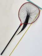 Skyvista Aluminum Alloy Fishing Landing Net, 190cm Two-Section Telescopic Pole, Extra Deep & Thick Nylon Net for Freshwater and Saltwater Fishing.