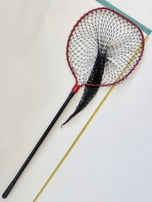 Skyvista Aluminum Alloy Fishing Landing Net, 190cm Two-Section Telescopic Pole, Extra Deep & Thick Nylon Net for Freshwater and Saltwater Fishing.