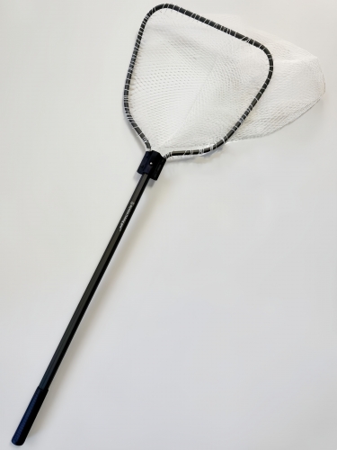 Skyvista Aluminum Alloy Fishing Landing Net, 100cm Single-Section Pole, Extra Deep & Thick Nylon Net for Freshwater and Saltwater Fishing